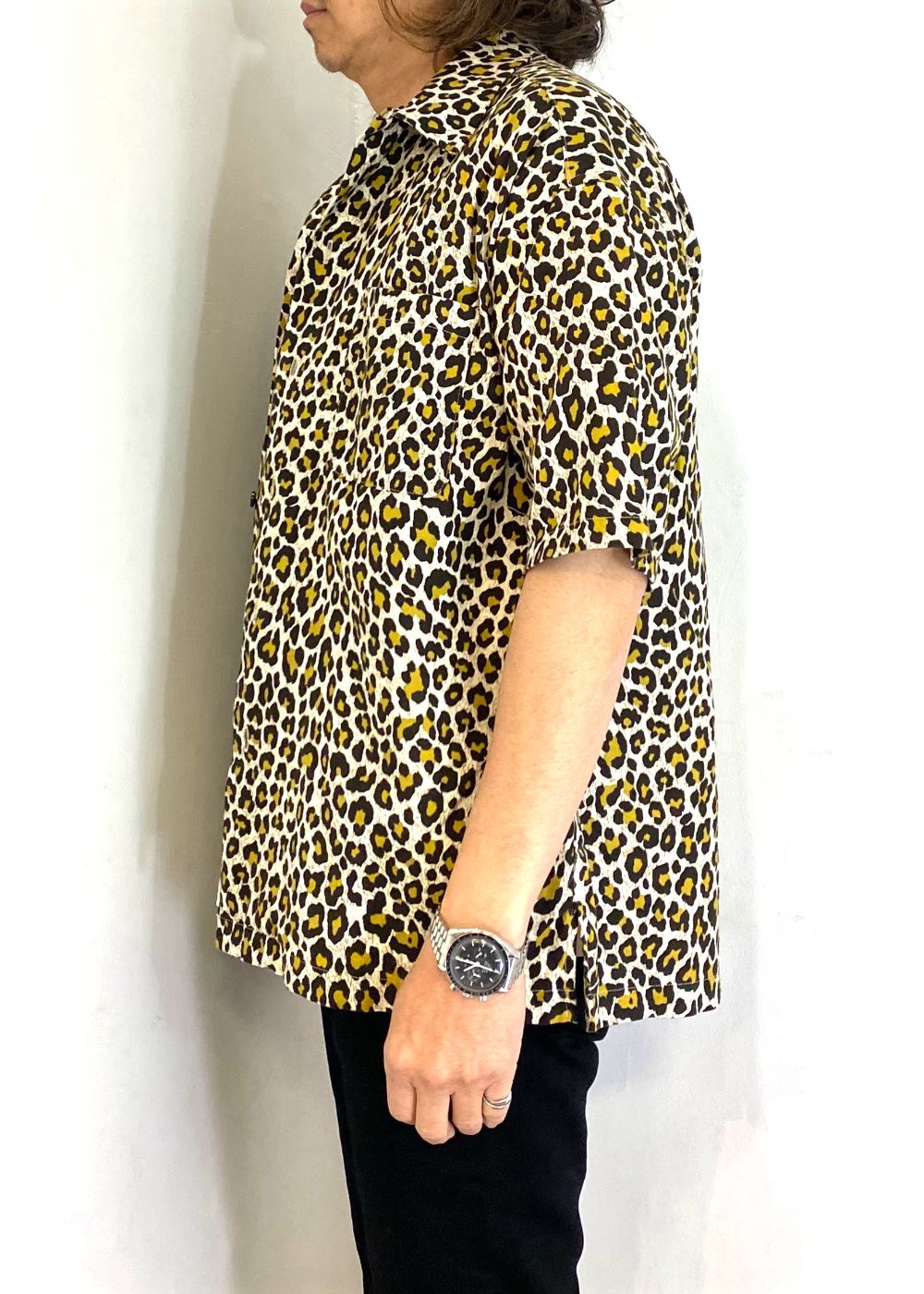 Leopard Print Flanne S.S Open Collar SH (BRT) / オリジナル レオパード アロハシャツ