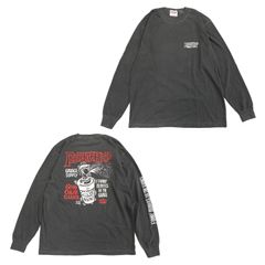 MAD SPRAY L/S TEE (ASH BLACK) / マッドスプレー ロング Tシャツ