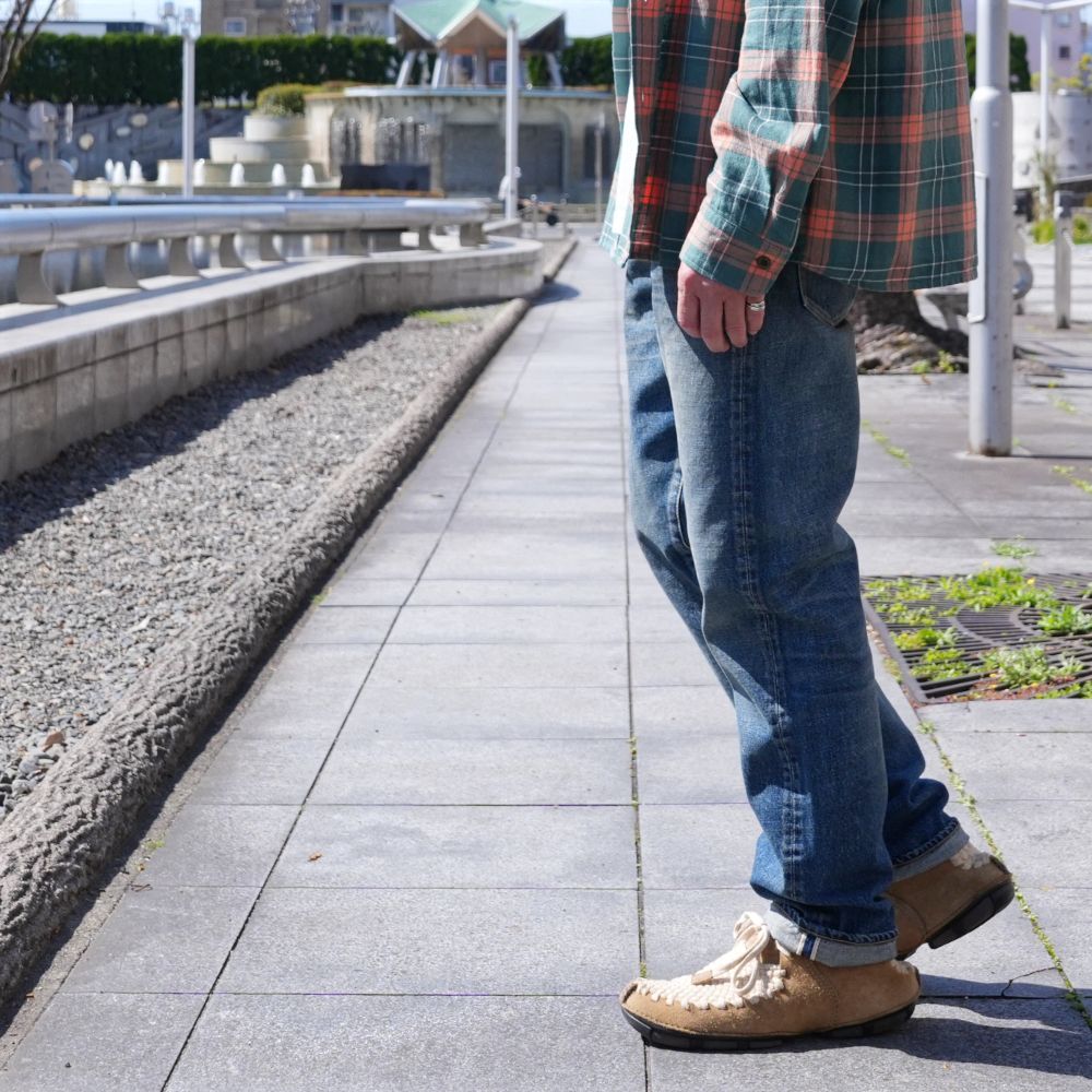 【ラスト1点】C.Straight 5pocket USD (USD) / ストレート ユーズド デニムパンツ