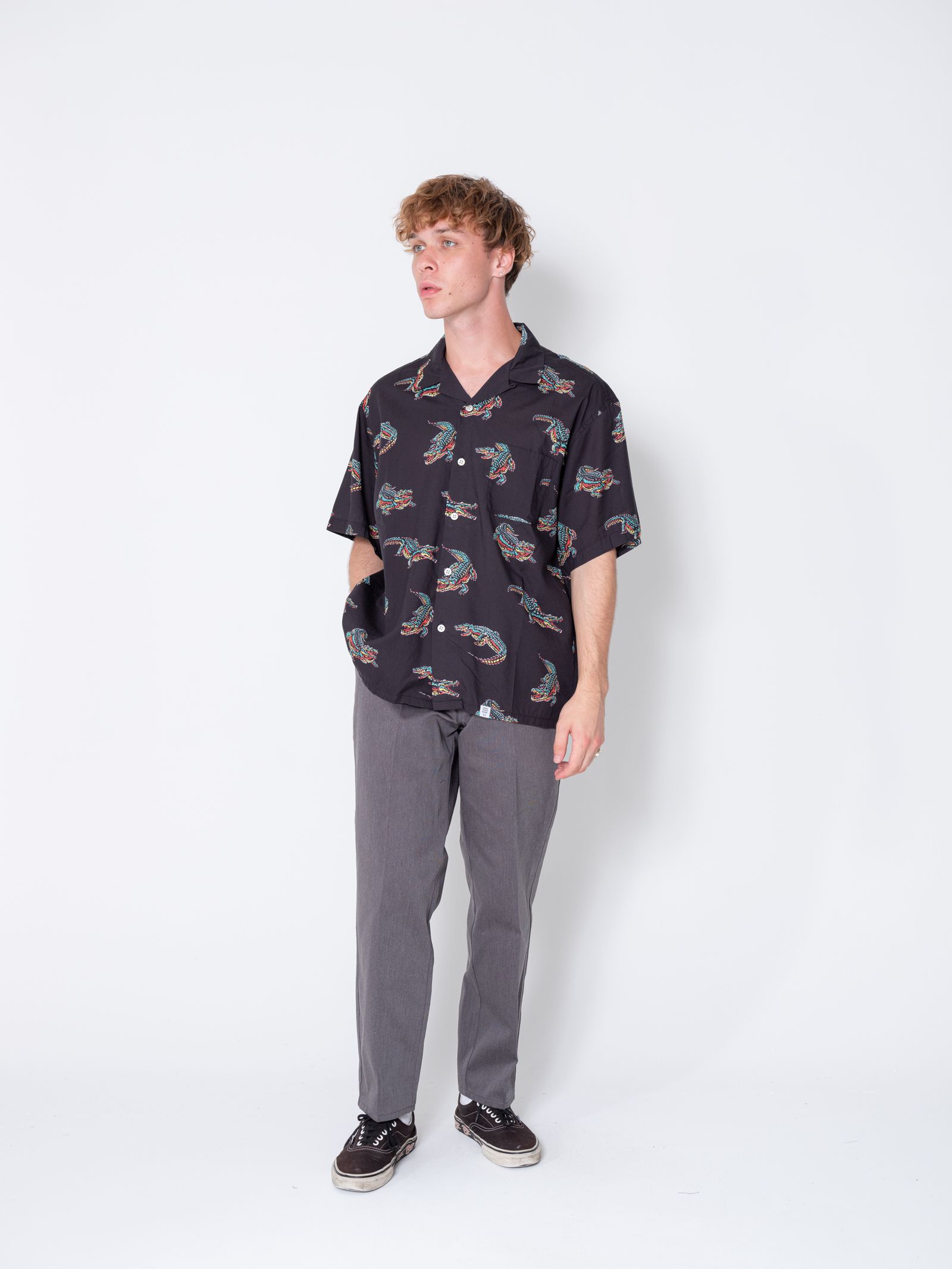 BEDWIN & THE HEARTBREAKERS - S/S OPEN COLLAR ALOHA SHIRT 