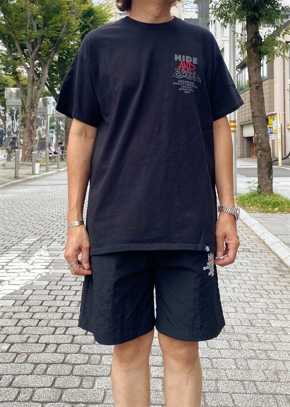 AND S/S Tee (BLACK) / ロゴ プリントTee