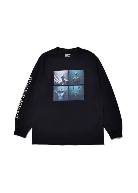 Stie-lo×Davide Sorrenti Amy Lace L/S T-SH (BLACK) / ×ダヴィデ・ソレンティ×スティーロ コラボフォトロンT