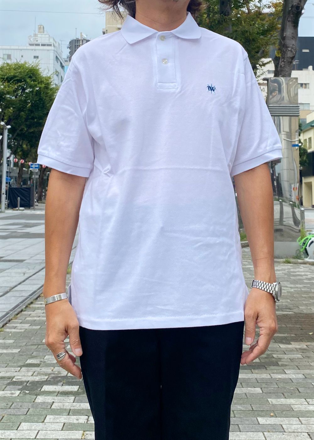 GDC×TW Polo Shirt (WHITE) / ×TW コラボ ポロシャツ