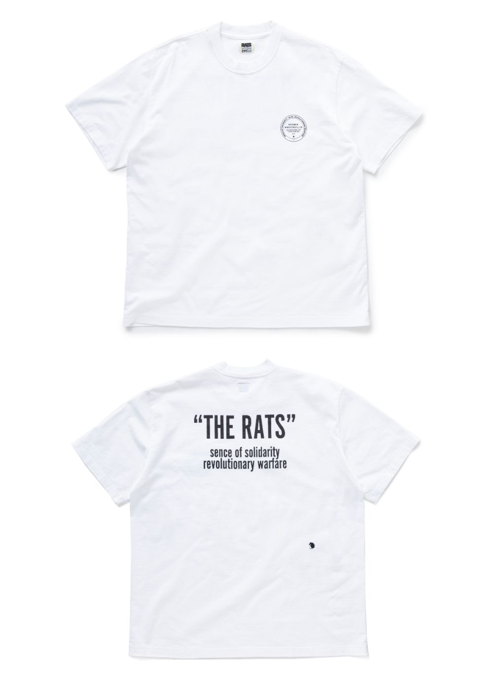 RATS - MAD GARMENT TEE (WHITE) / マッドガーメント Tシャツ | LOOPHOLE
