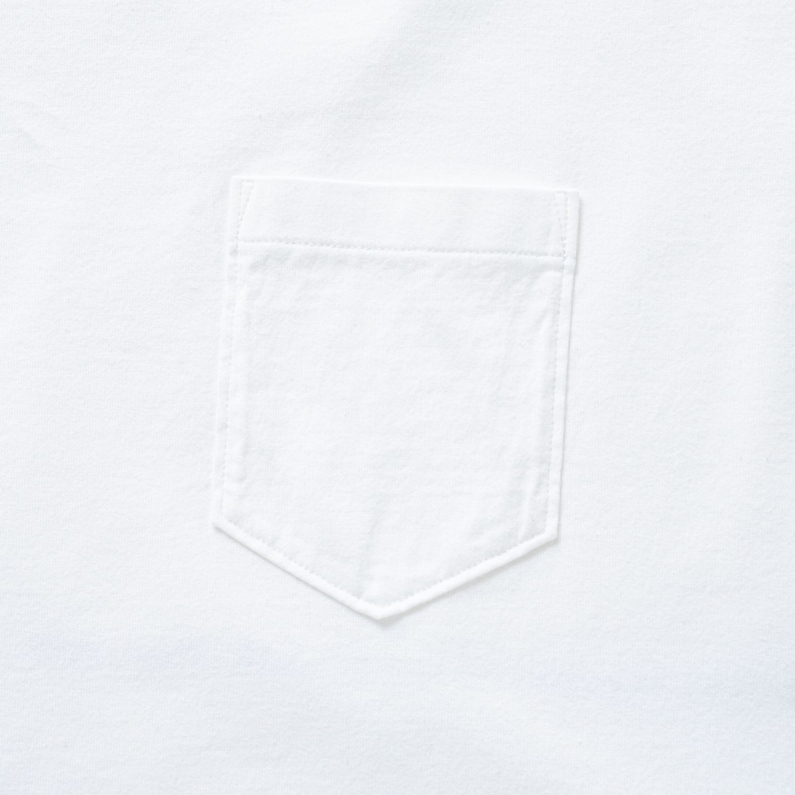 PACK TEE "BIG SILHOUETTE" (WHITE) / プリント ビッグシルエットポケットT