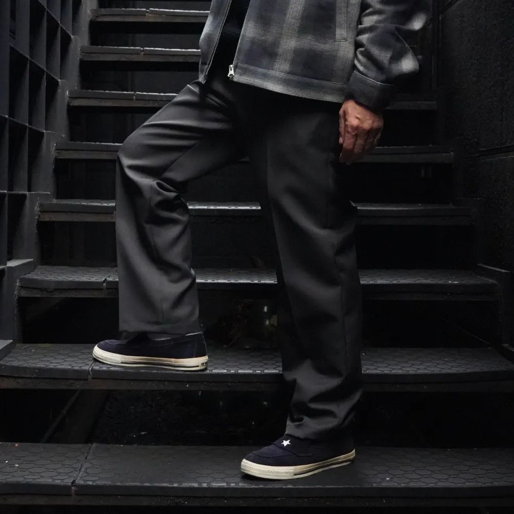 VINTAGE REPRODUCT ACTION SLACKS (CHARCOAL) / オリジナル スラックス