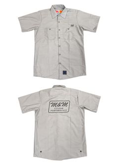 【ラスト1点】Short Sleeve Work Shirt (GRAY) / T/Cツイル ワーク シャツ