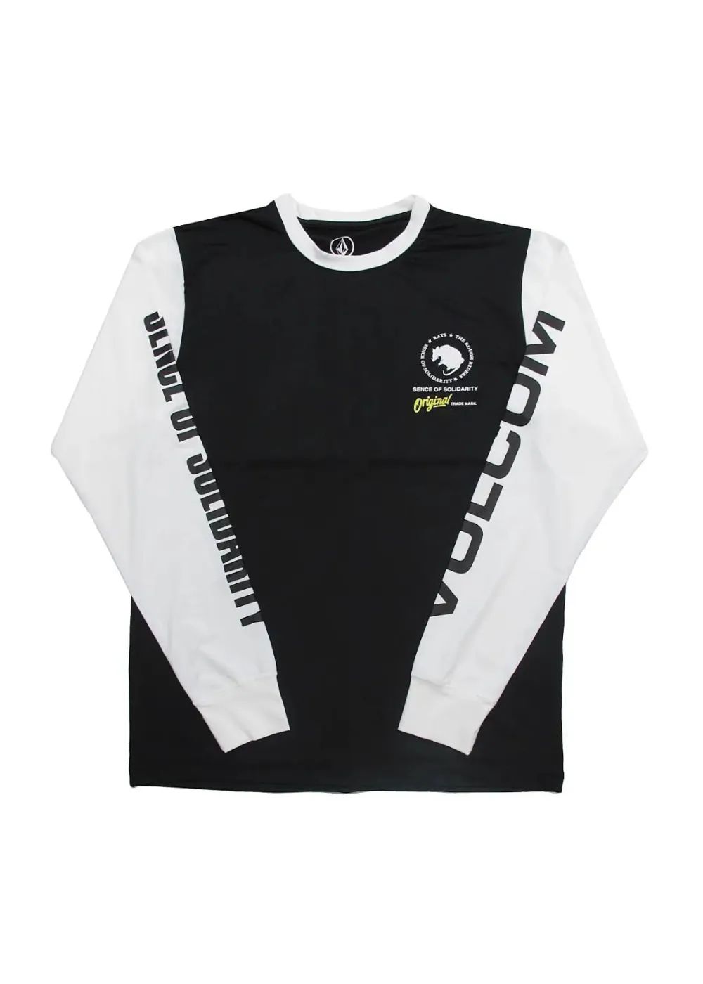 SURF L/S T-SHIRT Collaboration with VOLCOM (BLACK) / ボルコム コラボラッシュガード