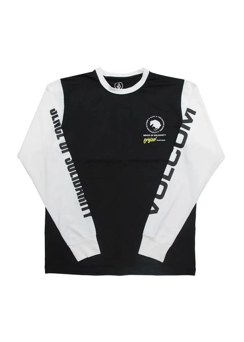 SURF L/S T-SHIRT Collaboration with VOLCOM (BLACK) / ボルコム コラボラッシュガード