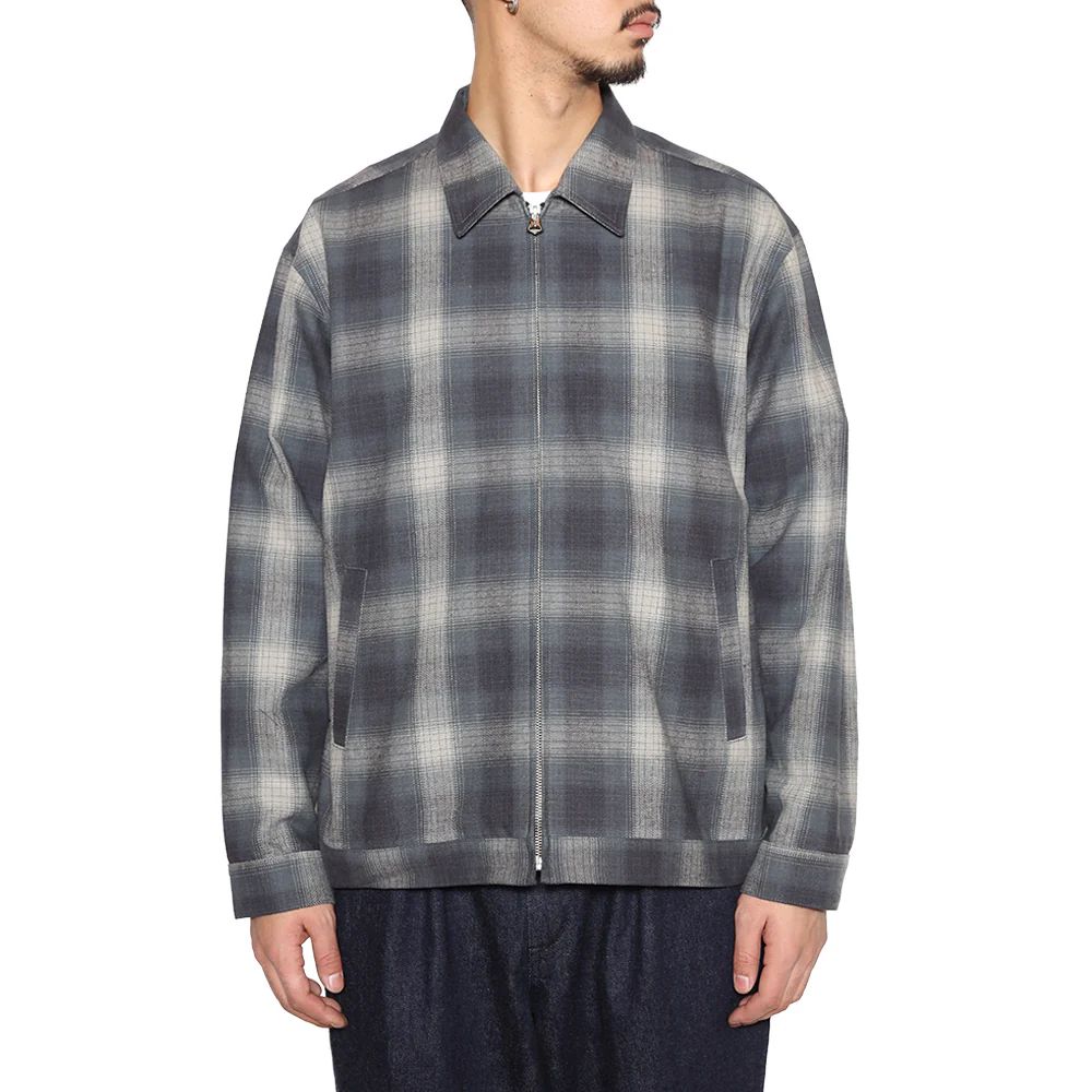 OMBRE CHECK SWINGTOP (BLACK) / オンブレチェック スイングトップ