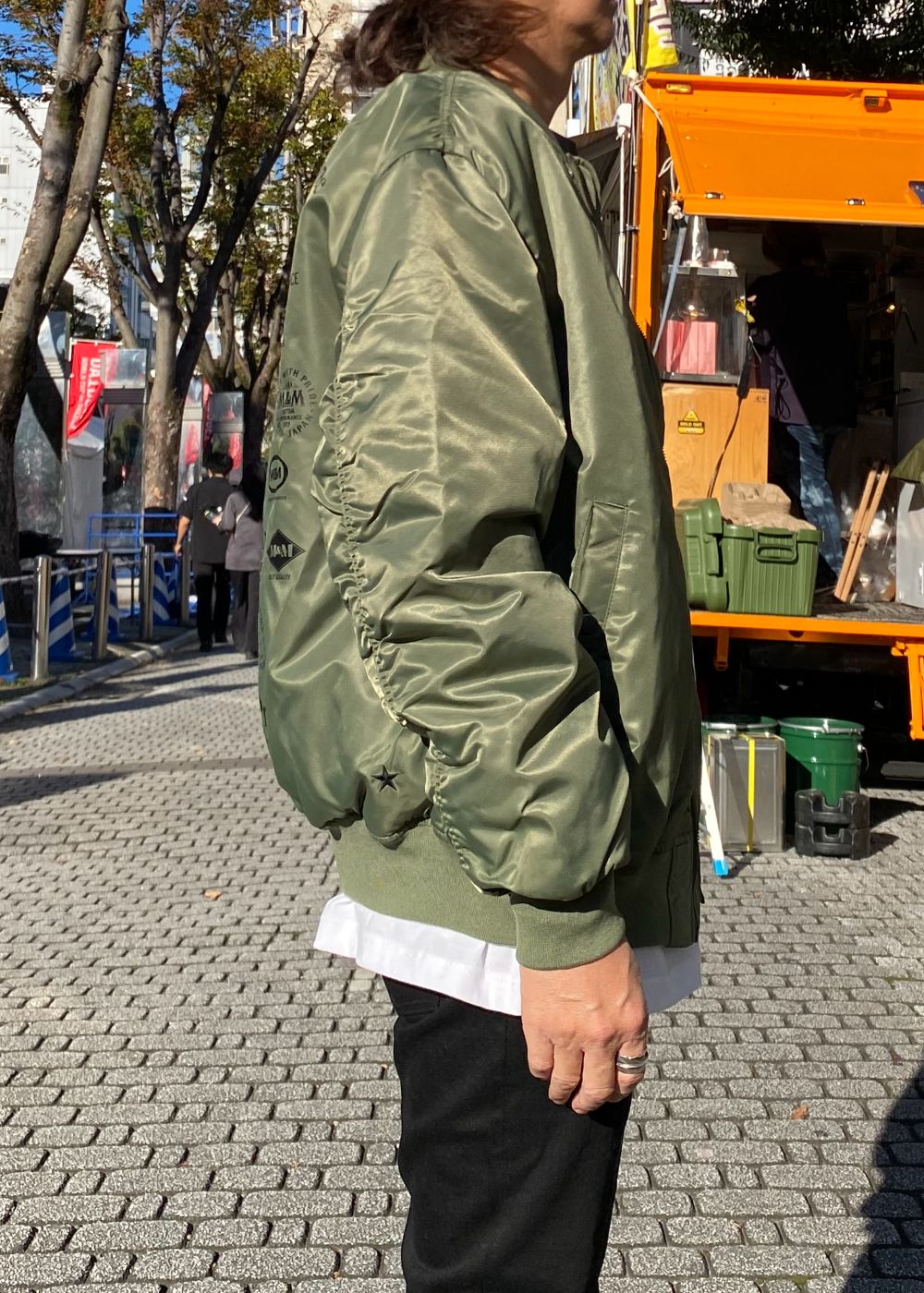 MA-1 (OLIVE) / バックプリント MA-1