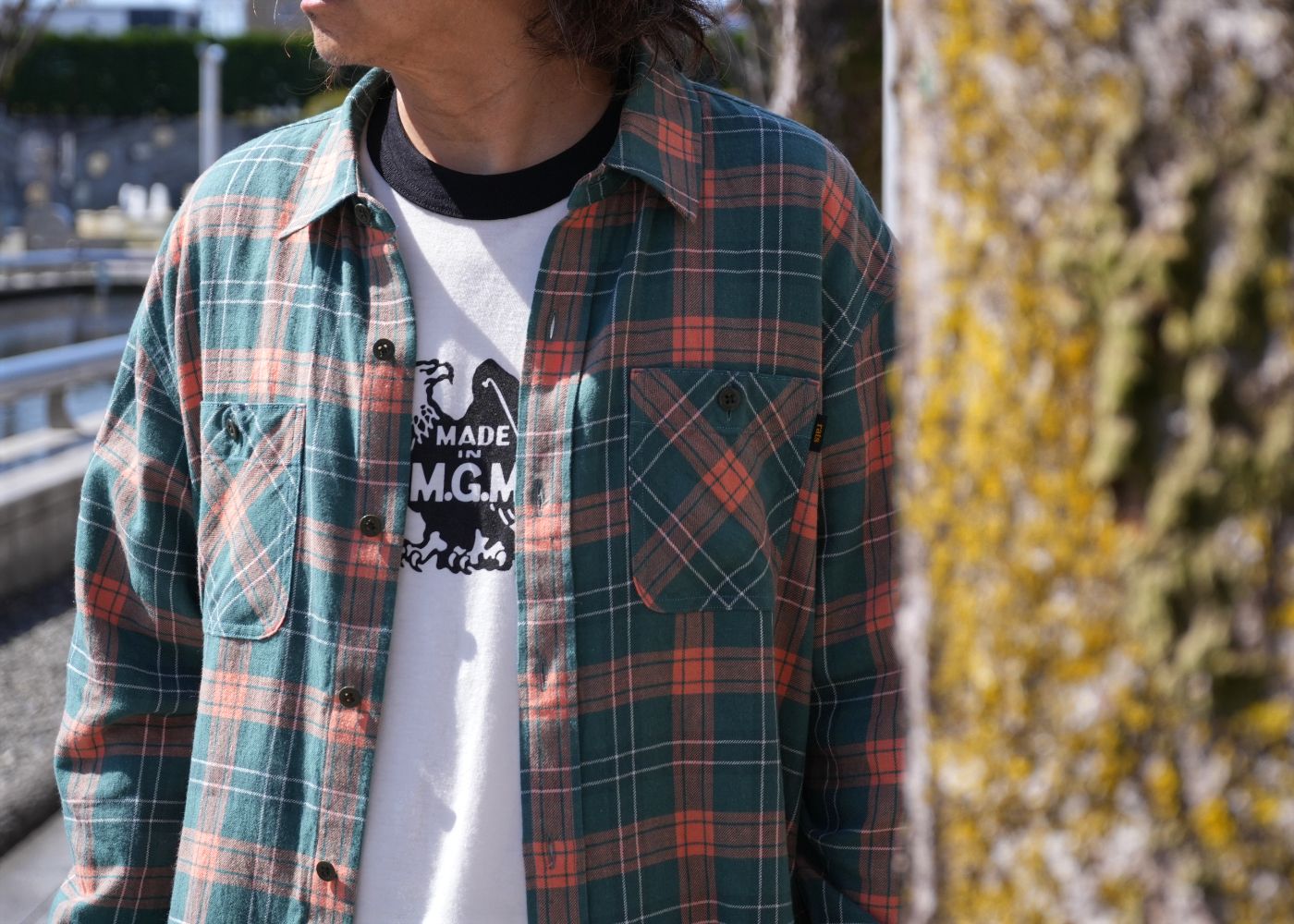 BEDWIN & RATS / SPRING CHECK SHIRT STYLE