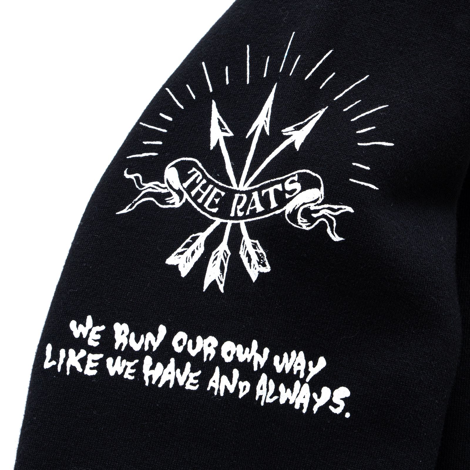 CRAZY HOODIE (BLACK) / クレイジー プリント スウェットパーカー