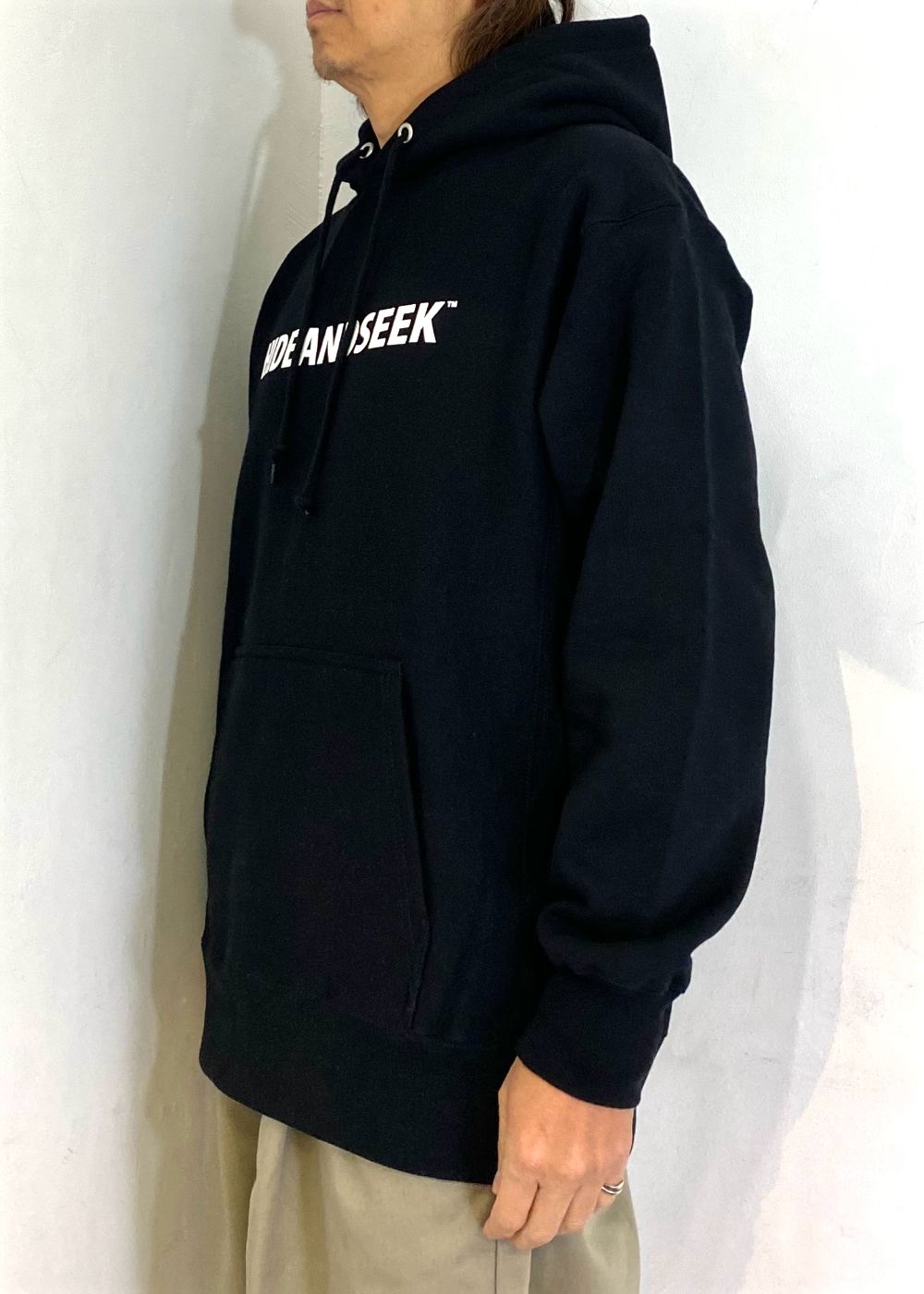Logo Hooded Sweat Shirt (BLACK) / ロゴ スウェット パーカー