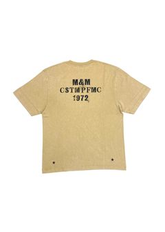 FADE WASH TEE (FADE BEIGE) / フェイド ウォッシュ Tシャツ