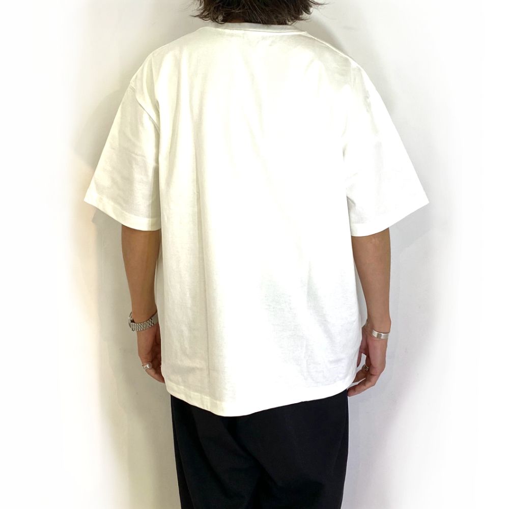 VINTAGE TYPE CALEE NATIONAL LOGO S/S TEE (WHITE) / オリジナル ドロップショルダー ロゴプリント Tシャツ