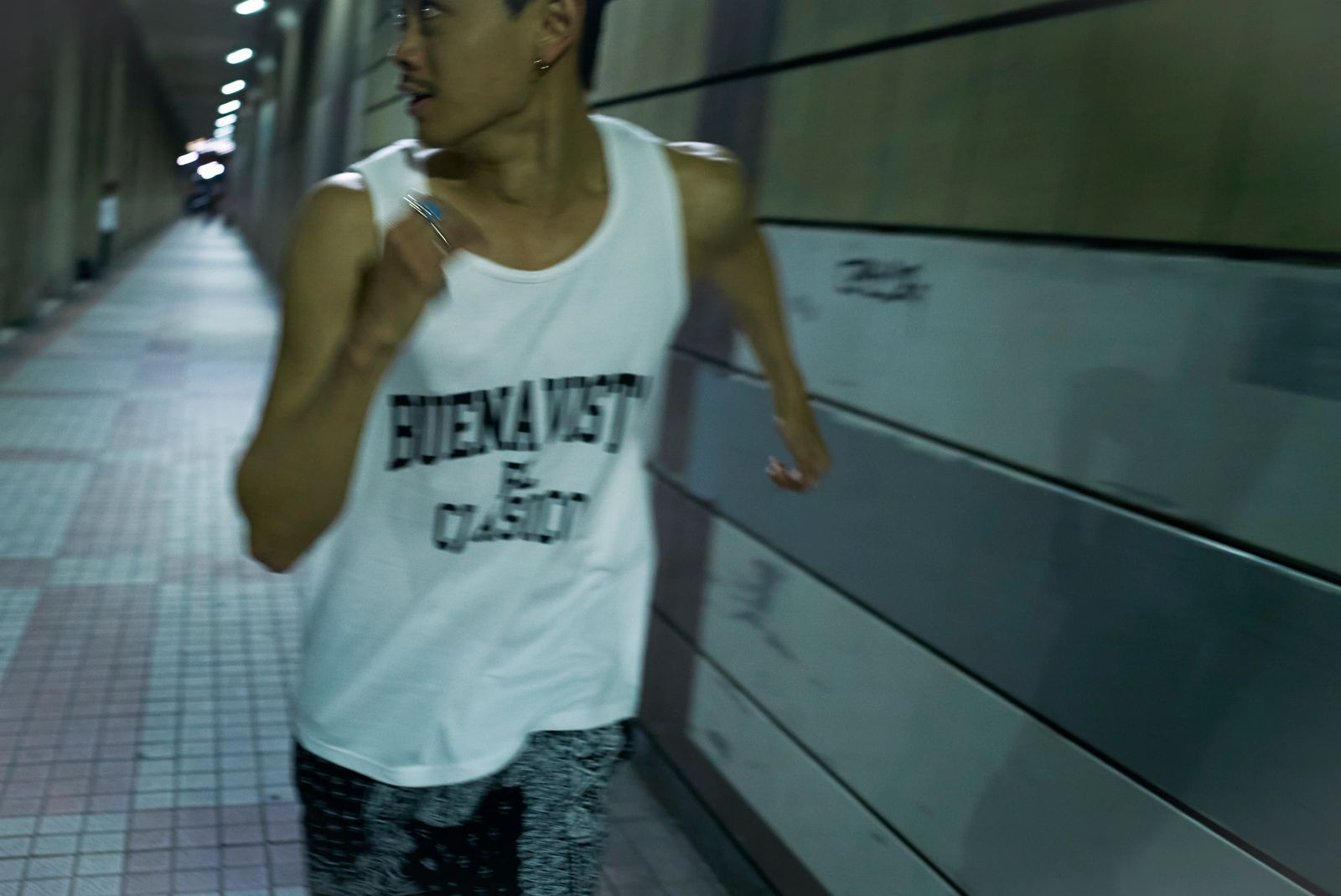 【ラスト1点】BV college tanc (WHITE) / カレッジ ロゴ タンクトップ