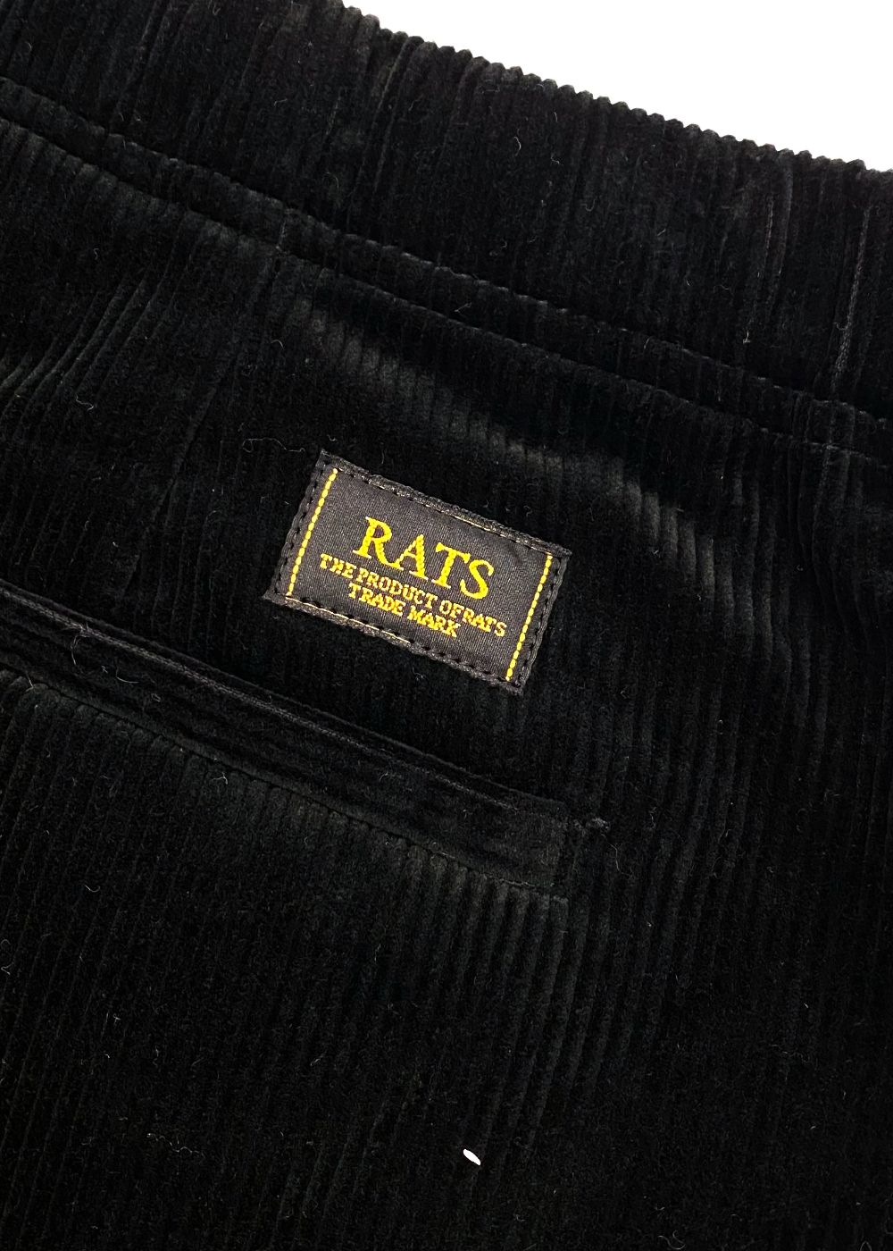 【ラスト1点】CORDUROY EASY PANTS (BLACK) / コーデュロイ イージー パンツ