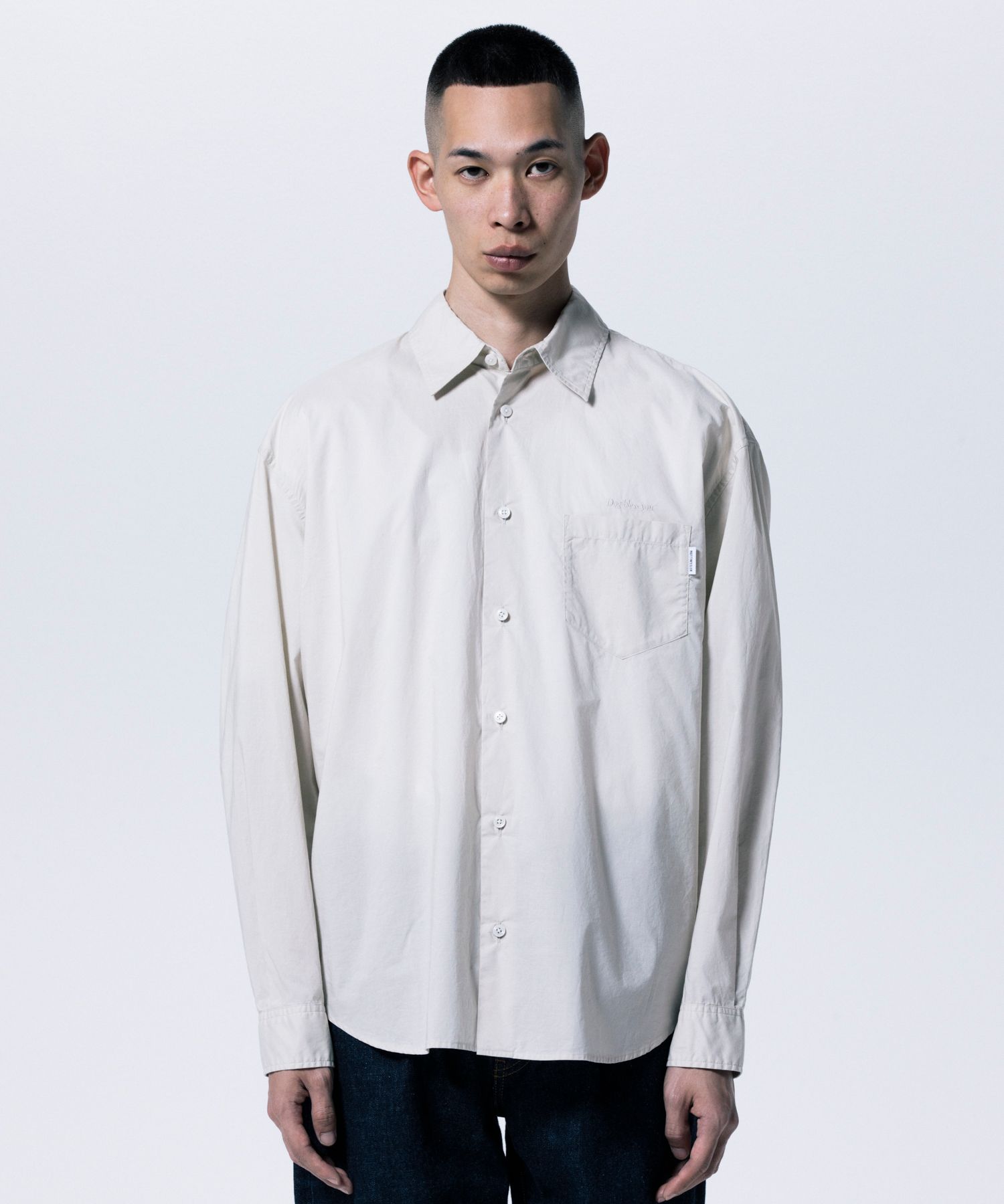 R9 TYPEWRITER SHIRT (IVORY) / タイプライター レギュラー カラー シャツ