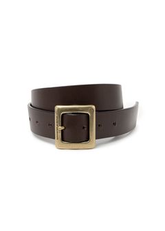 【ラスト1点】LEATHER BELT (BROWN) / レザー ベルト