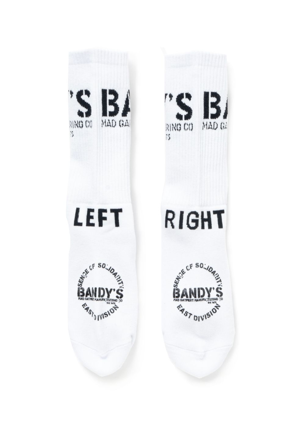 PILE SOCKS (WHITE) / ジャガードロゴソックス