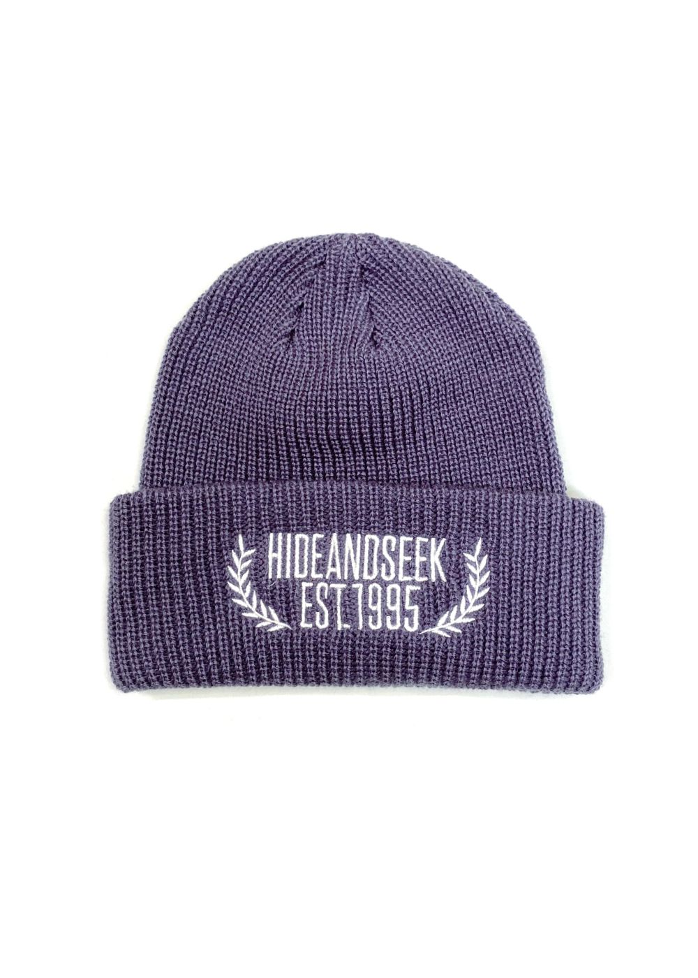 Laurel Knit CAP (D-BLUE) / ロゴ刺繍 ニットキャップ