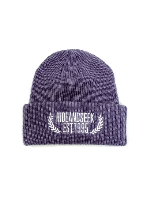 Laurel Knit CAP (D-BLUE) / ロゴ刺繍 ニットキャップ