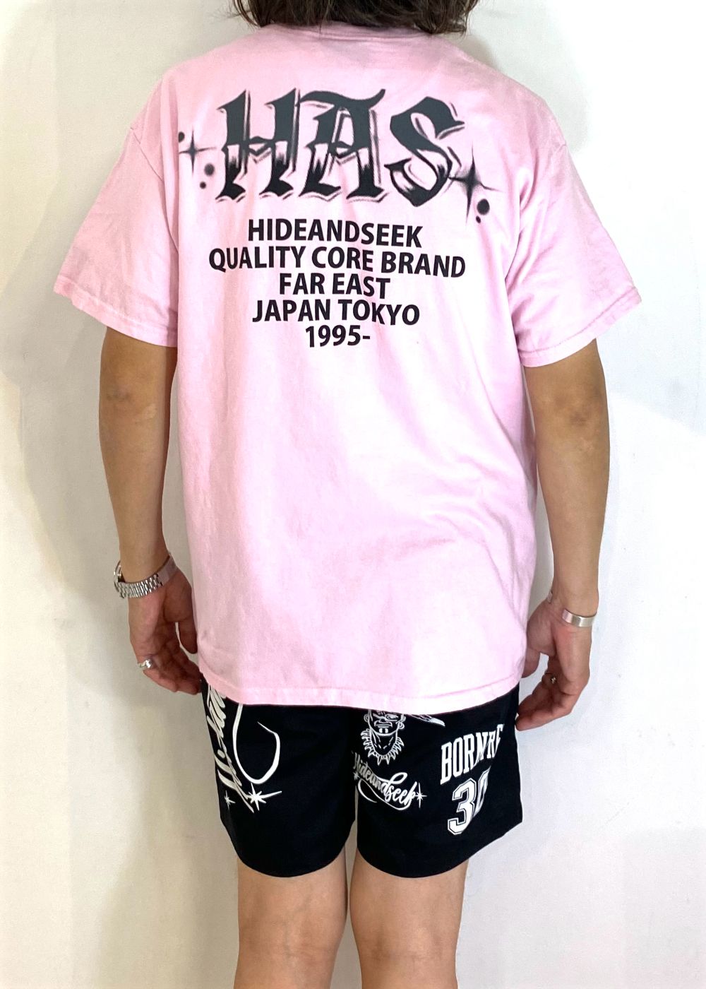 N.L.U. S/S Tee (Back) (PINK) /  プリントTee (バック)