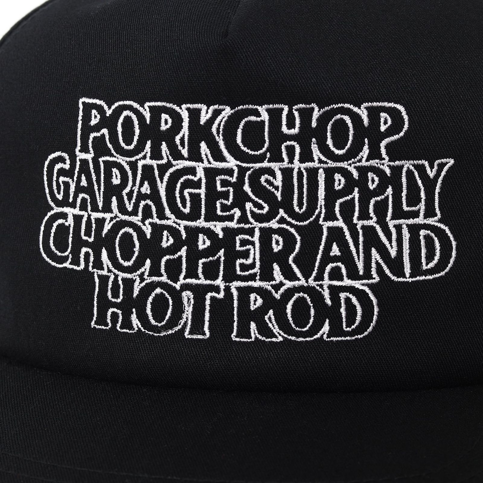 C&H LOGO COTTON CAP (BLACK) / ロゴ 刺繍 キャップ