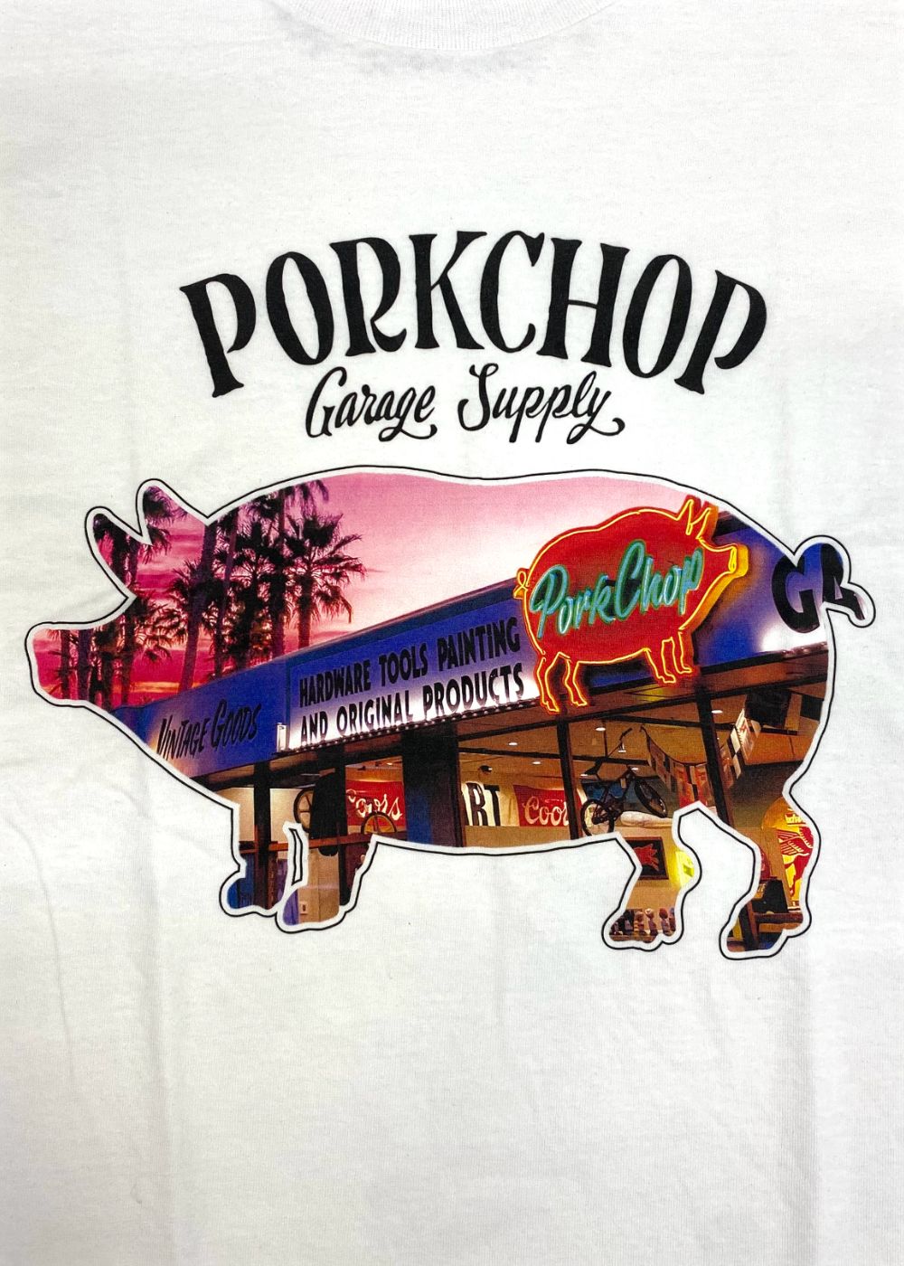 PORK STORE TEE (WHITE) / ポーク ストア Tシャツ