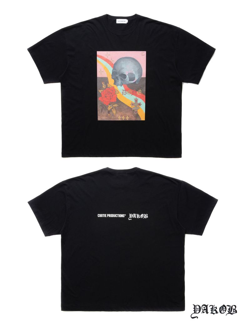 COOTIE PRODUCTIONS - Print S/S Tee (DONE) (BLACK) / Jakob Morley 