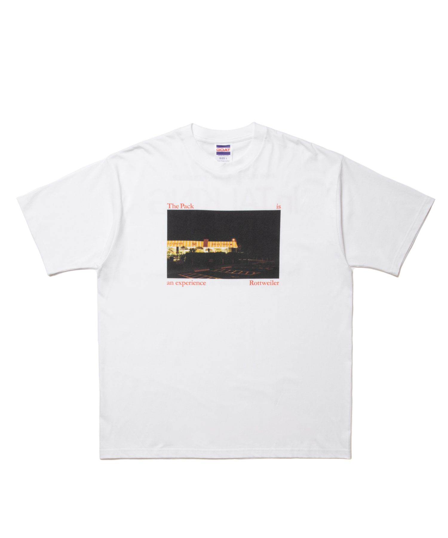 CAL NIGHT PHOTO TEE (WHITE) / フォト プリント Tシャツ