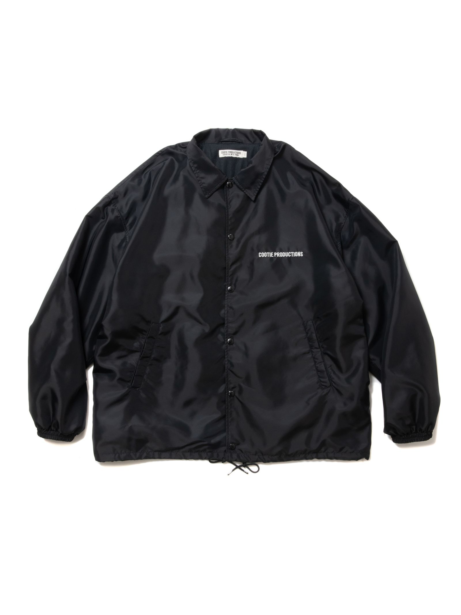 COOTIE PRODUCTIONS - Nylon Coach Jacket (BLACK) / ロゴ 