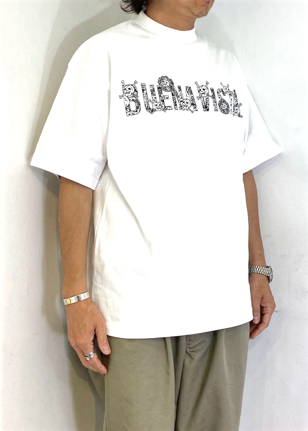 YOKOO雑踏髑髏 tee (WHITE) / ×横尾忠則 コラボ Tシャツ