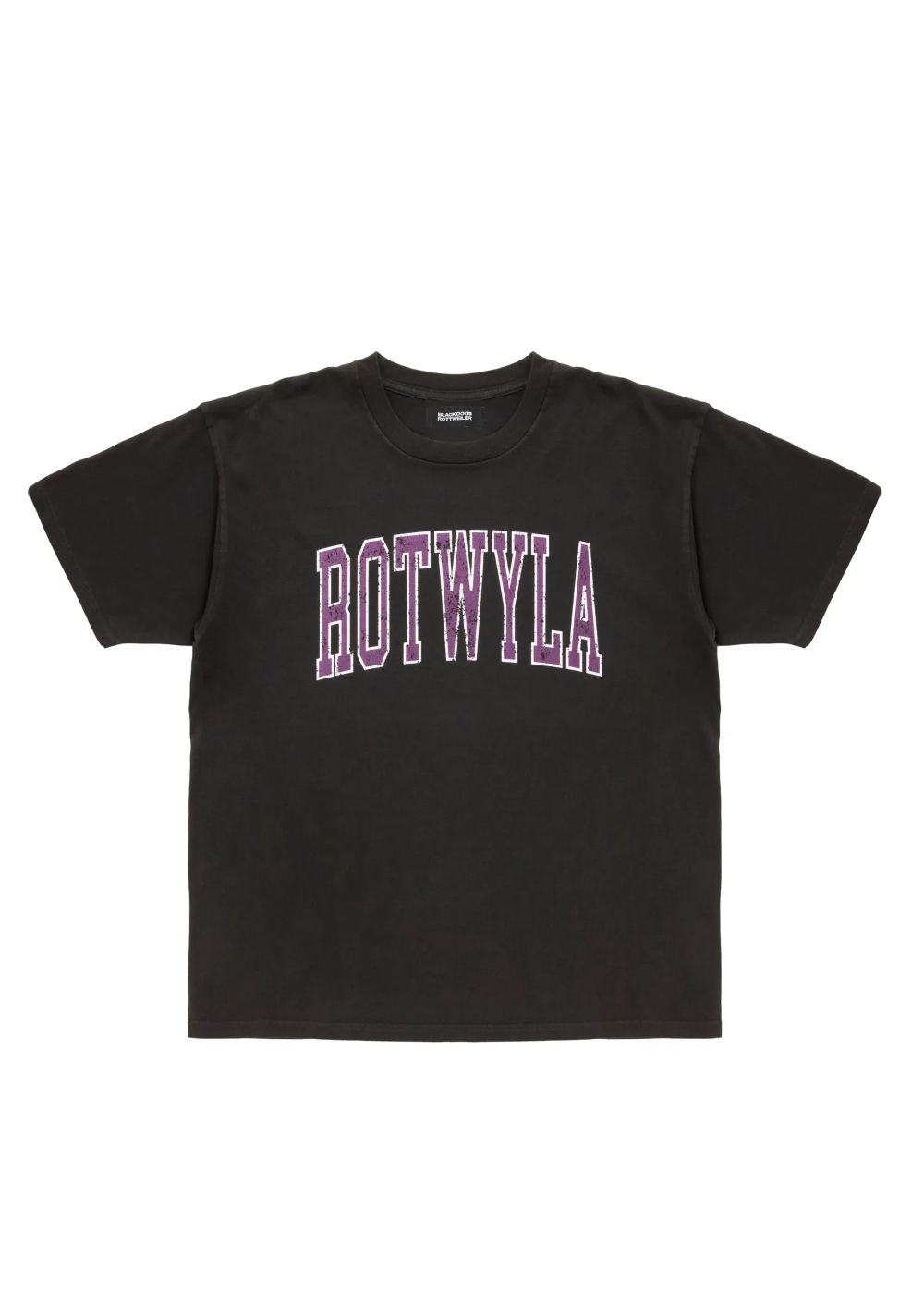 ROT TEE (PURPLE) / カレッジ ロゴ プリント Tシャツ