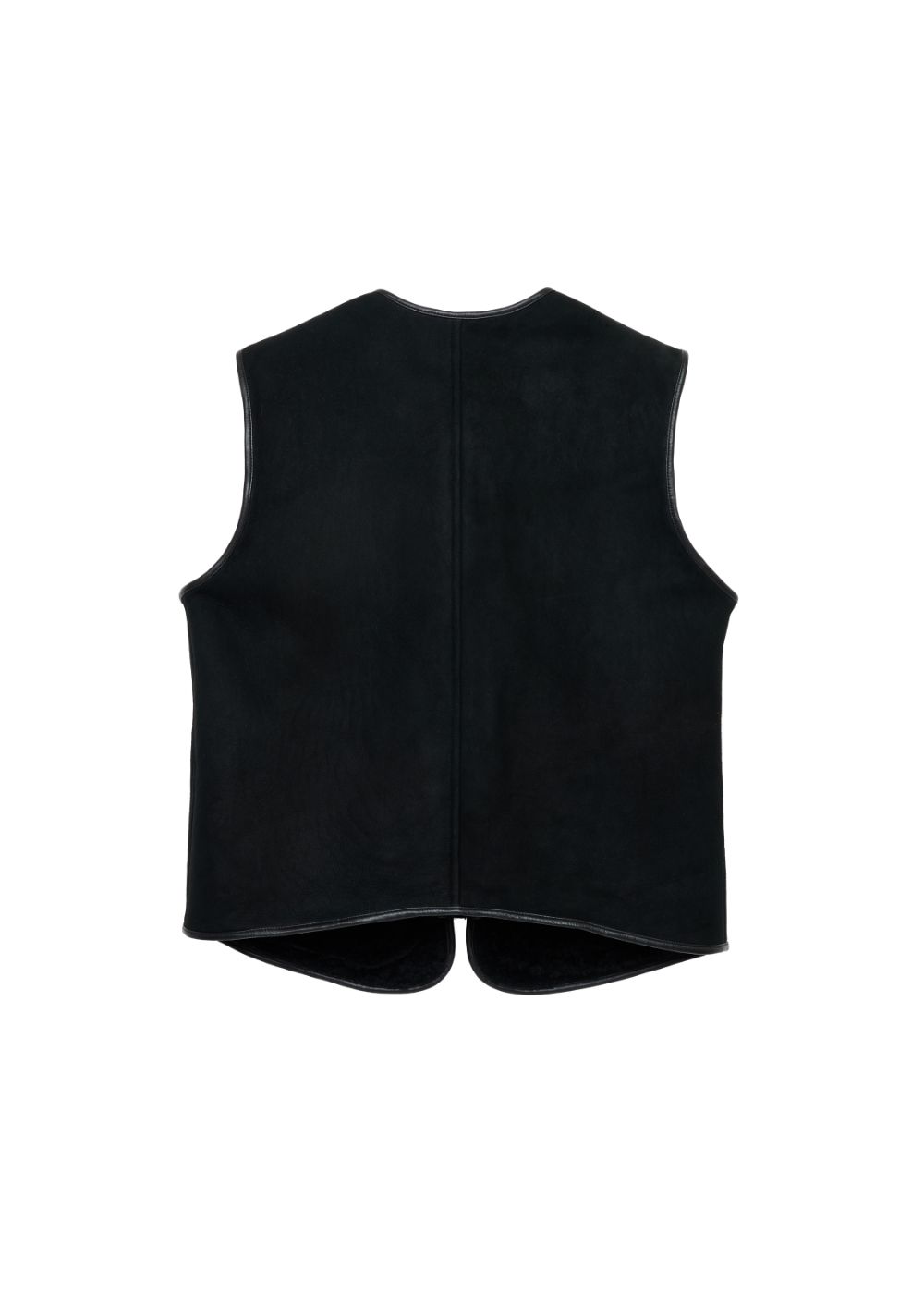 Vegan Mouton Vest (BLACK) / ビーガン ムートン ベスト