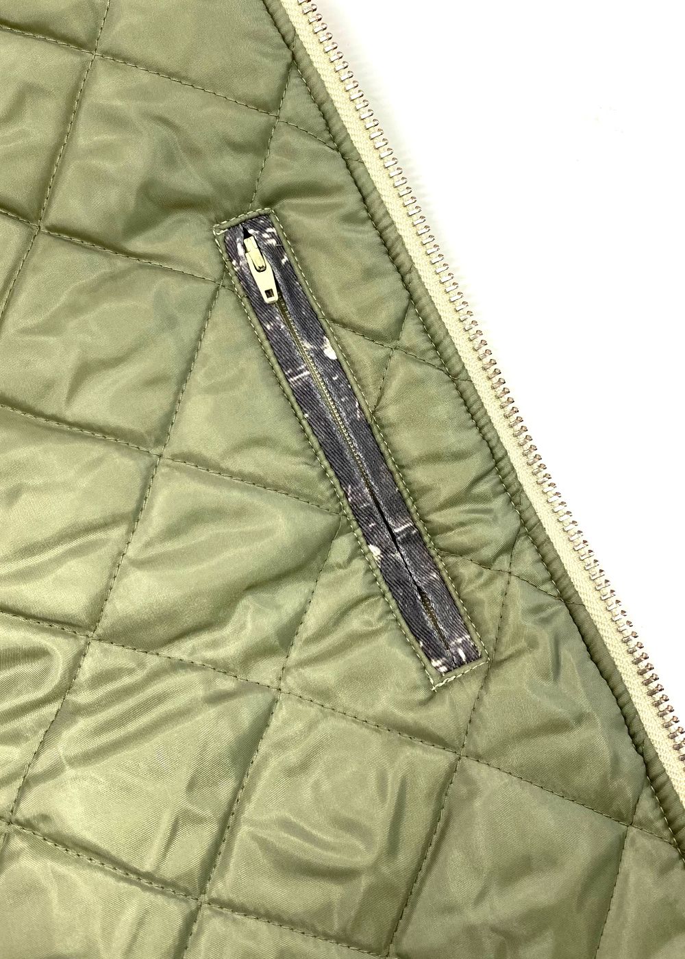 Camo Zip Work Vest (BEIGE CAMO) / オリジナル カモフラージュ ワークベスト / セットアップ可能