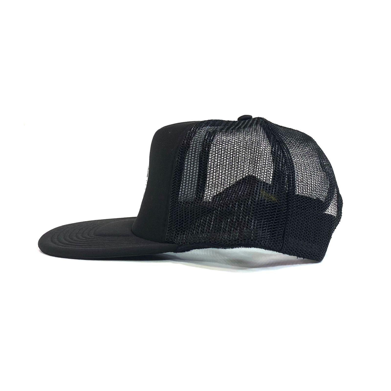 PORKCHOP - STENCIL CS MESH CAP (BLACK) / プリント メッシュキャップ 