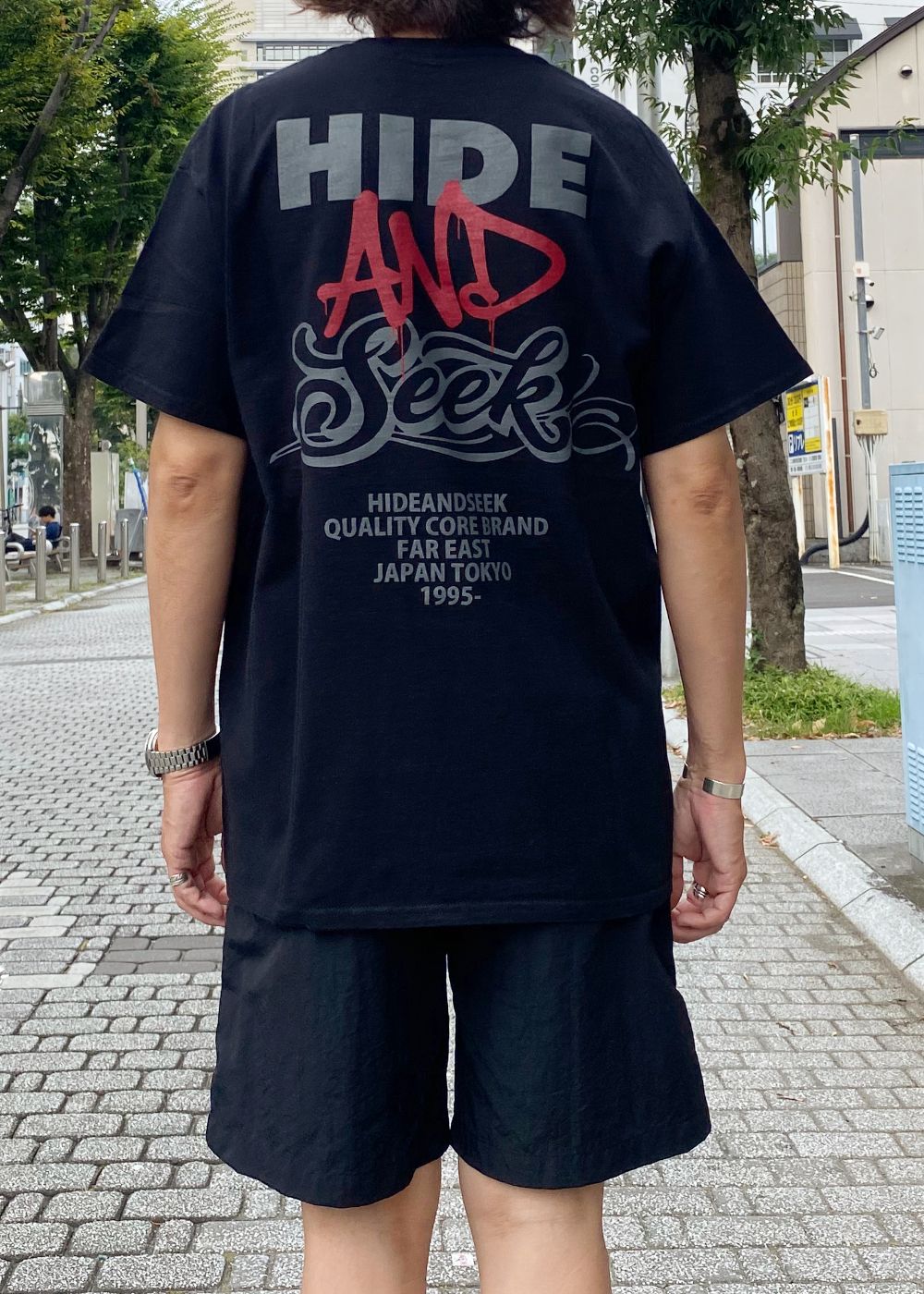 AND S/S Tee (BLACK) / ロゴ プリントTee