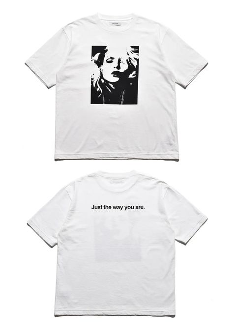 Monochrome Two tone Face Crewneck T-SH  (WHT) / オリジナル プリント Tシャツ