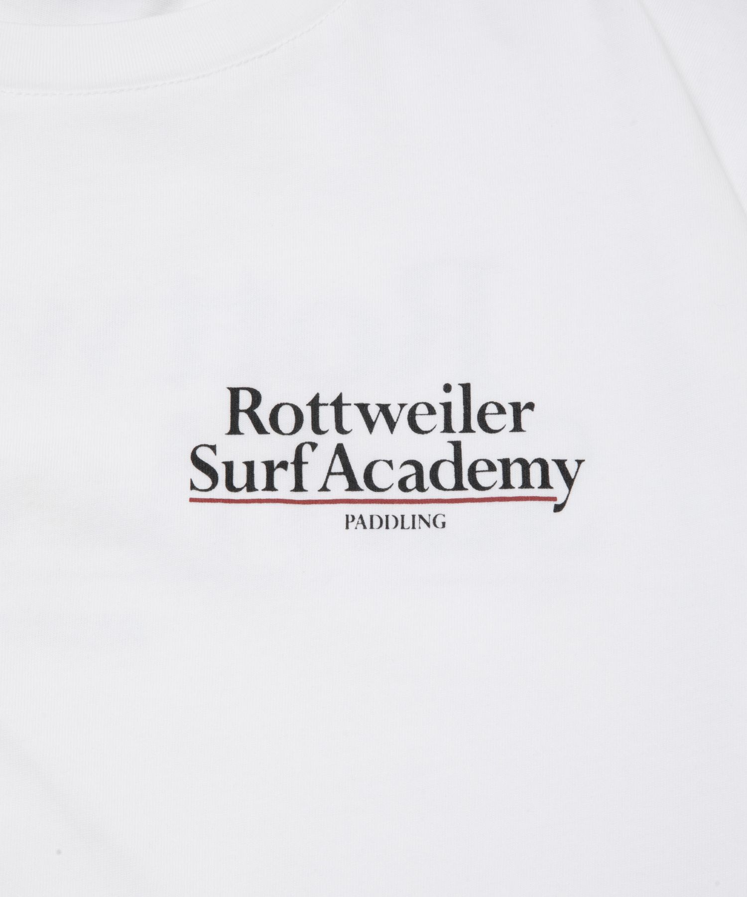 R9 SURF ACADEMY LS TEE (WHITE) /  オリジナル ロゴプリント ロングスリーブ Tシャツ