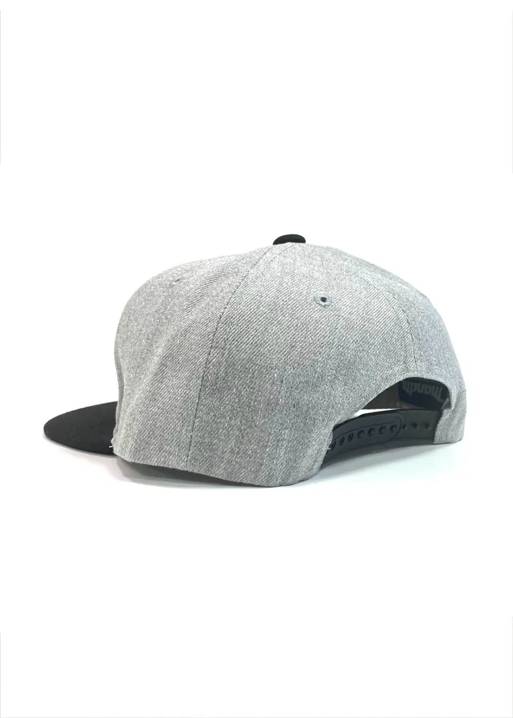 SNAP BACK CAP (H.GRAY/BLACK) / ロゴ ワッペン ベースボール キャップ