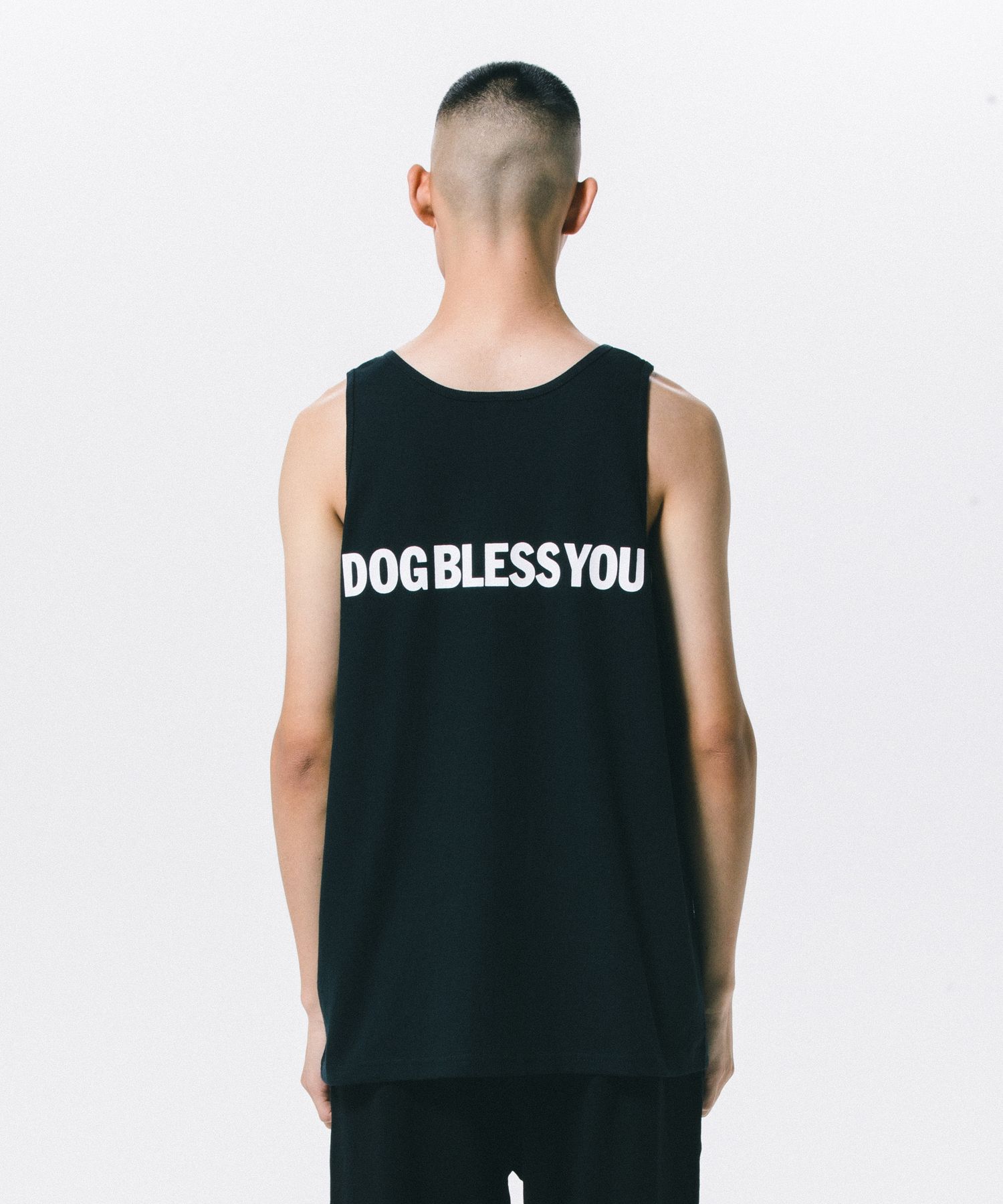 【ラスト1点】MARIA TANK TOP (BLACK) / プリント タンクトップ