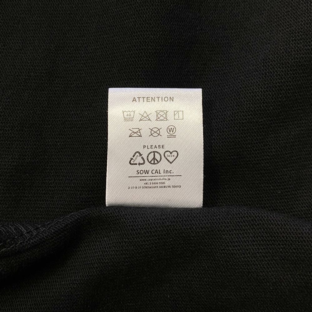 LOGO&MASK TEE (BLACK) / ロゴ&マスク プリントTee