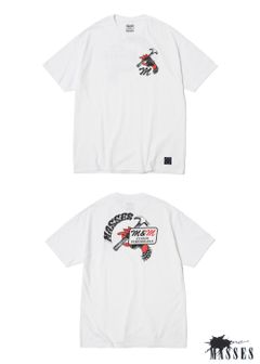 ×MASSES HAMMER T (WHITE) / マシス コラボレーション プリントT