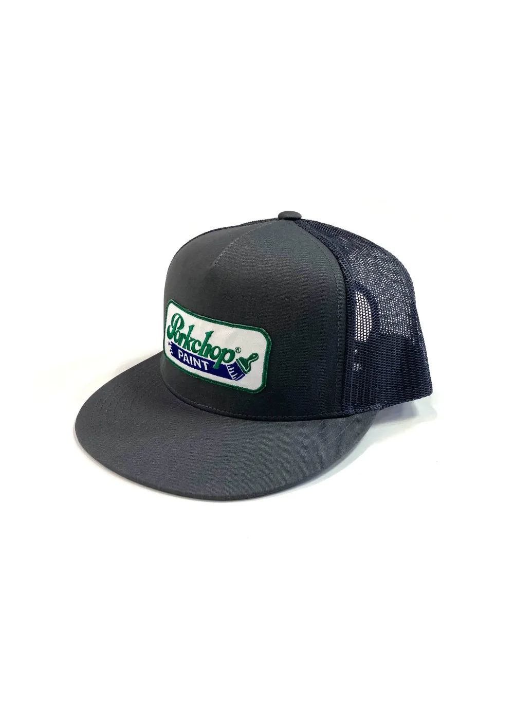 PCP WAPPEN MESH CAP (CHARCOAL) / ワッペン メッシュ キャップ