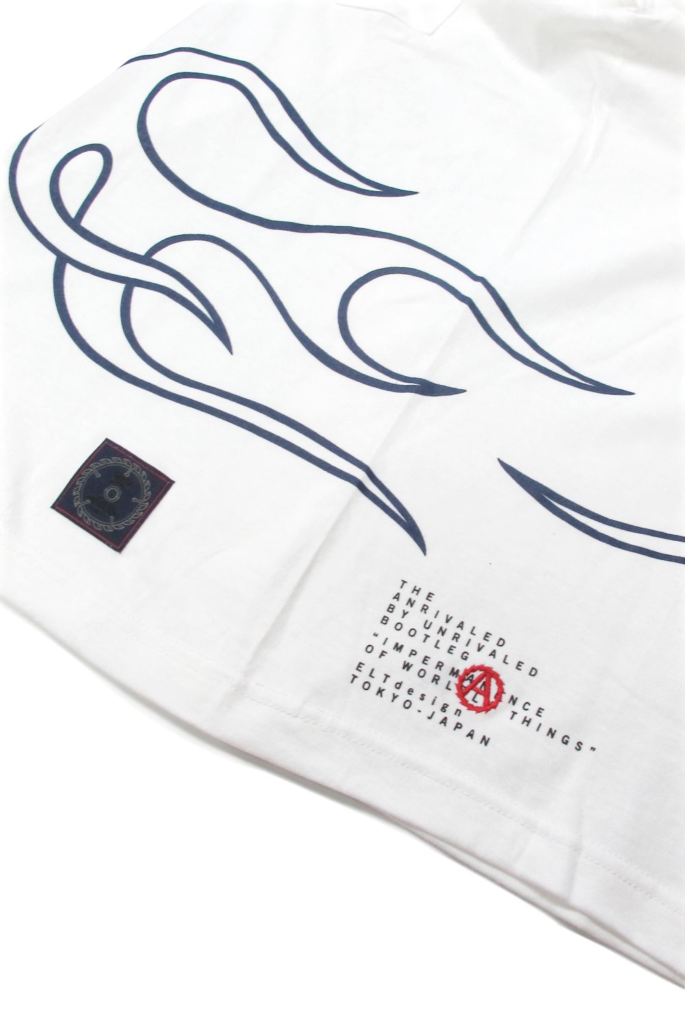 PRINT S/S TEE (WHITE) / アンライバルド コラボT