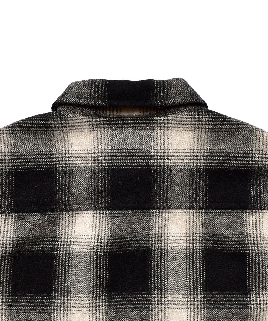 MINEDENIM - Ombre Check Flannel Quiltiner Sports JKT (BLT