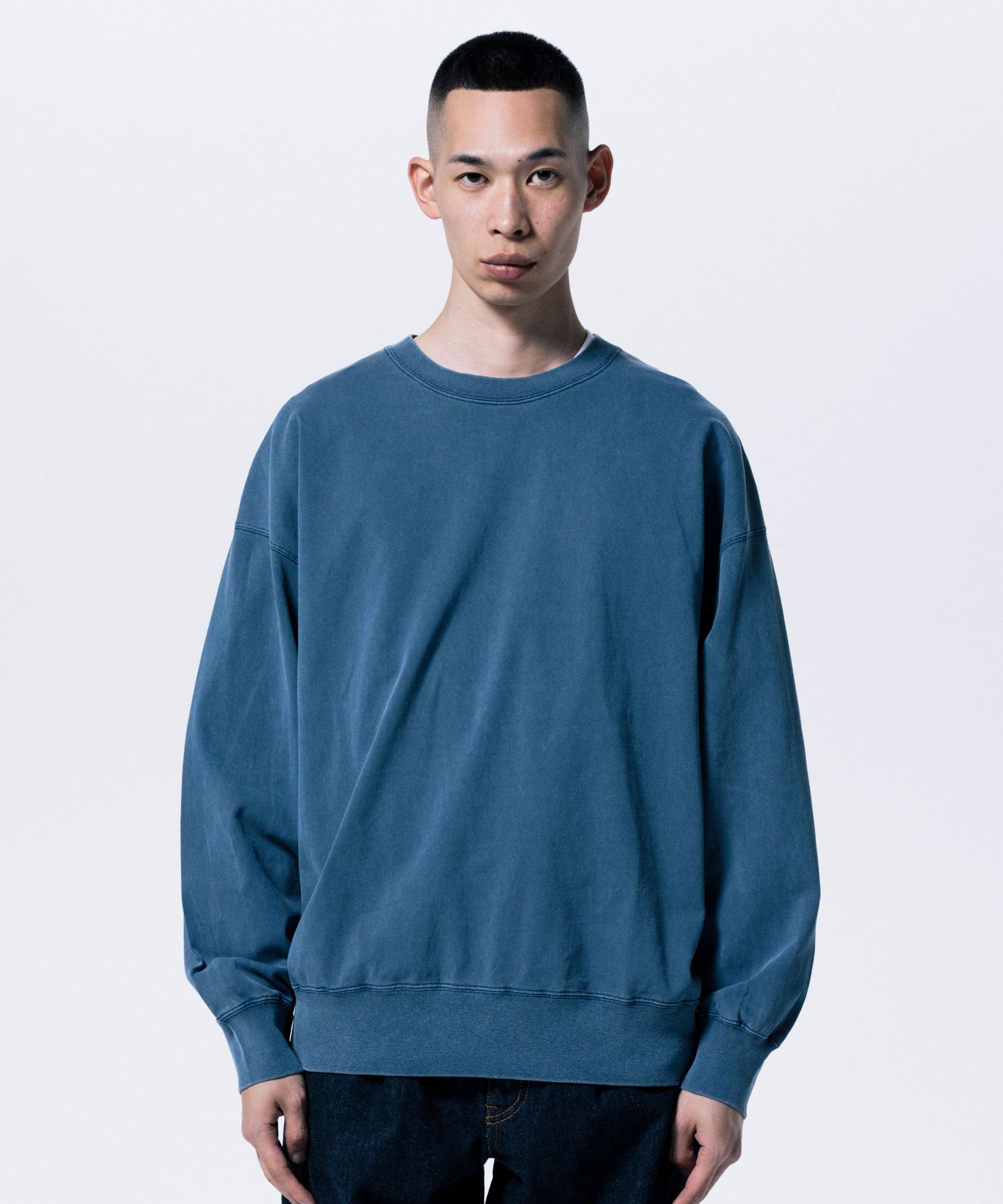 R9 BASIC TRAINER (NAVY) /  オリジナル スウェット タイプ ロングスリーブ Tシャツ