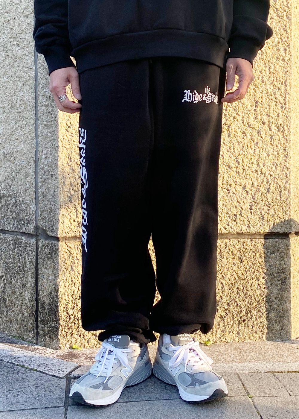 The H&S Sweat Pants (BLACK) / 西浦徹 コラボ スウェット パンツ